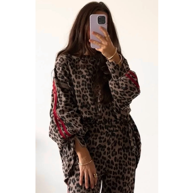 2-Teiler "AMAZING LEO" mit Galonstreifen, braun