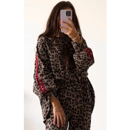 2-Teiler "AMAZING LEO" mit Galonstreifen, braun