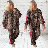 2-Teiler "AMAZING LEO" mit Galonstreifen, braun