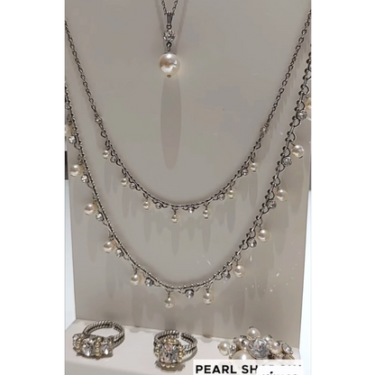 KONPLOTT® - PEARL SHADOW Halskette, beige