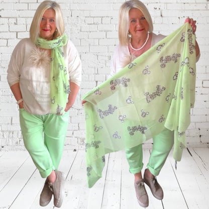 Viskose Schal "LEO MICKEY", in 4 Farben