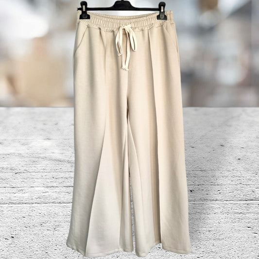 Viskose Hose "COZY" mit Biese