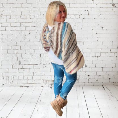 Geripptes Tanktop "SUNNY", weiß