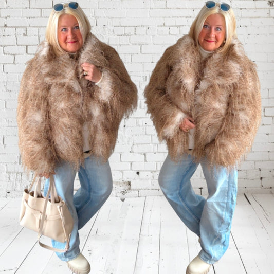 Felljacke "LUXURY FAKE FUR", braun