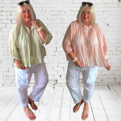 Leinen Hose "BIG POCKETS"