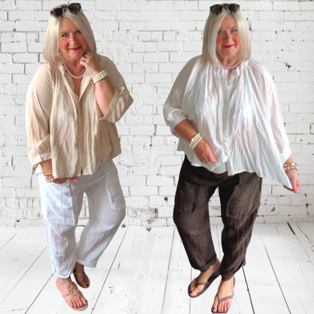 Leinen Hose "BIG POCKETS"