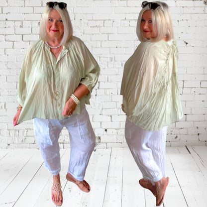 Bluse "DREAM", pistazie