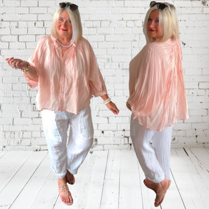 Bluse "DREAM", peach