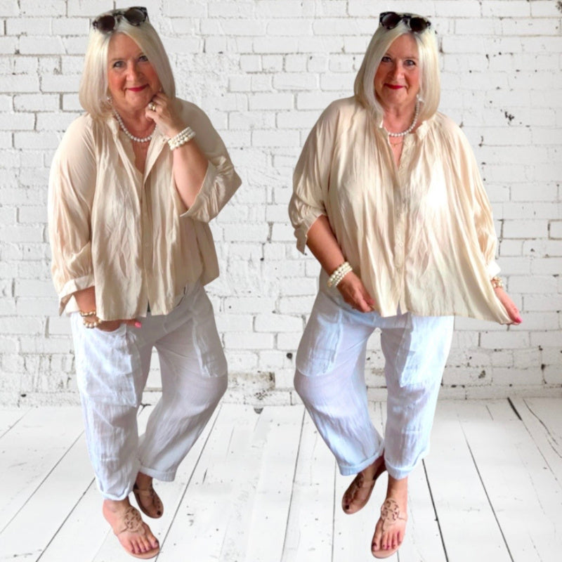 Bluse "DREAM", beige
