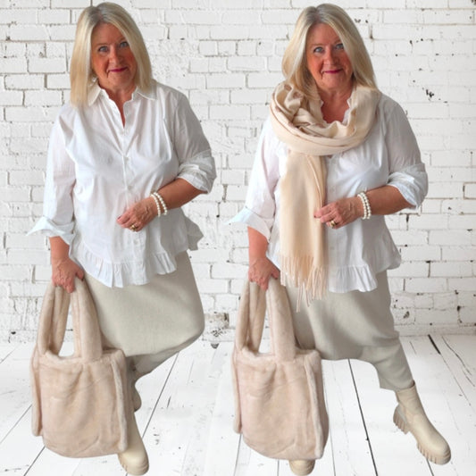 Bluse "VOLANT", in 2 Farben