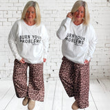 Sweatshirt "BURN YOUR PROBLEMS" von BANDITAS from MARSEILLE