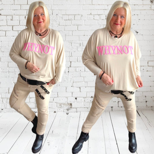 Baggy Hose „GOTHIC" mit Zierschnallen