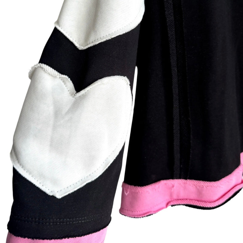 Sweater "HEART PATCH", schwarz
