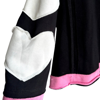 Sweater "HEART PATCH", schwarz
