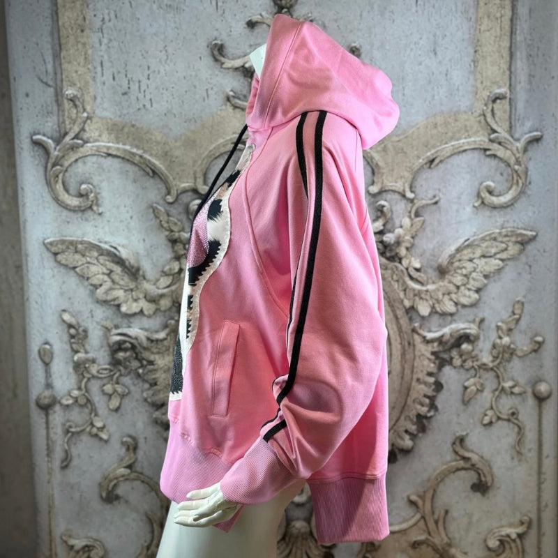 ROSE Hoodie "TIGER BUBBLE GUM", rosa