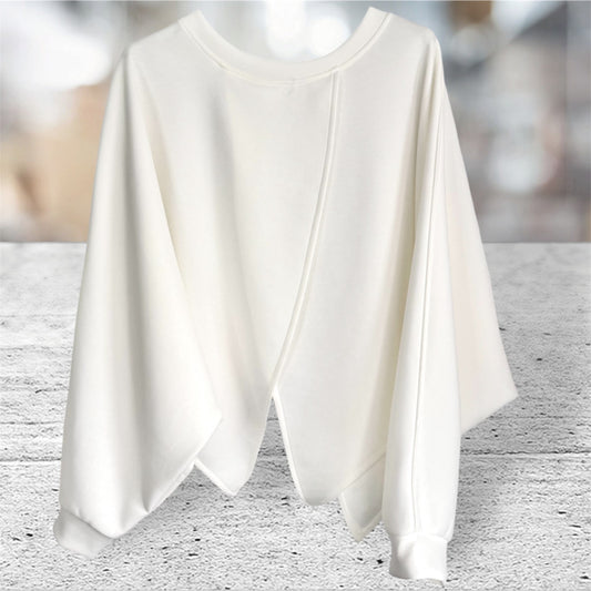 Viskose Sweatshirt "SWING", offwhite