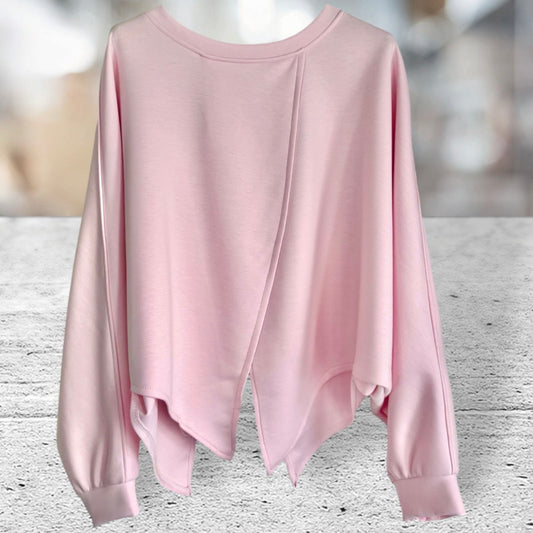 Viskose Sweatshirt "SWING", rosa