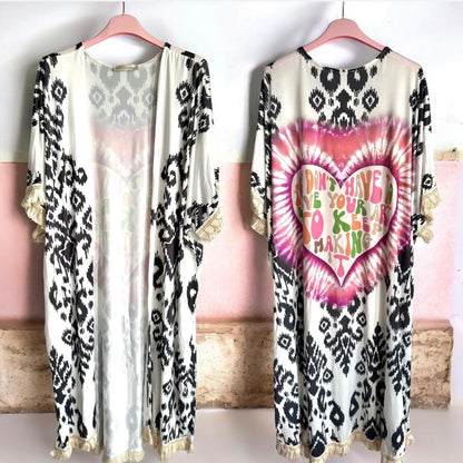BOHO Kimono "HEART"