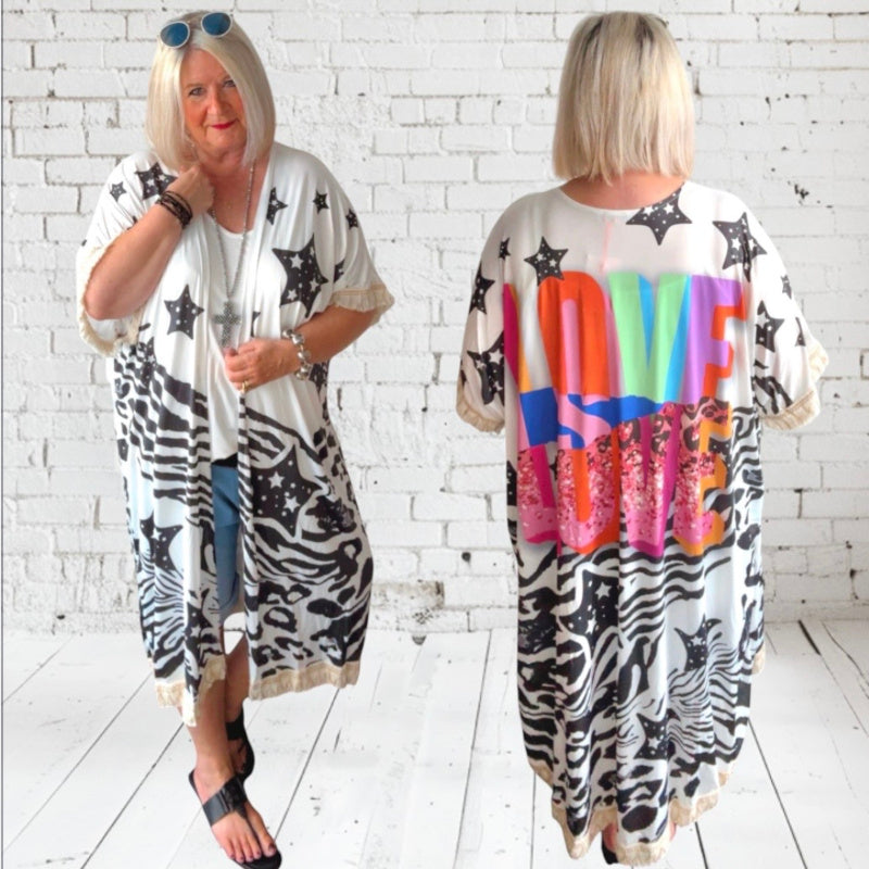 BOHO Kimono "LOVE"