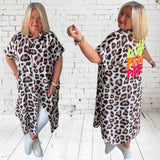 Maxi Mantelkleid "LOVE PEACE PARTY", Leo