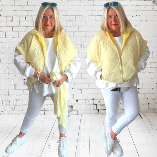 Steppjacke "PARQUET", zitronengelb