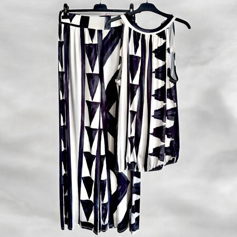 2-Teiler Koffer-Set "ART DECO", schwarz