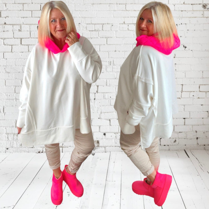 Hoodie "PINK HOOD", in 3 Farben