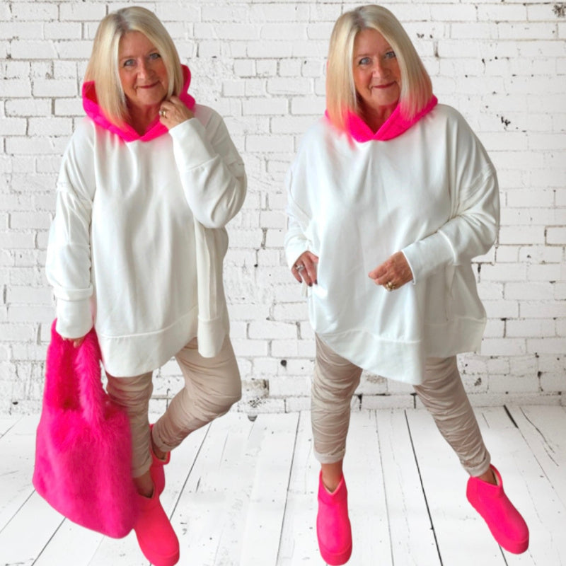 Hoodie "PINK HOOD", in 3 Farben