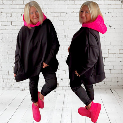 Hoodie "PINK HOOD", in 3 Farben