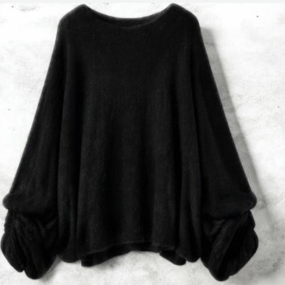 ZETA OTTO Pullover "BATWING", schwarz