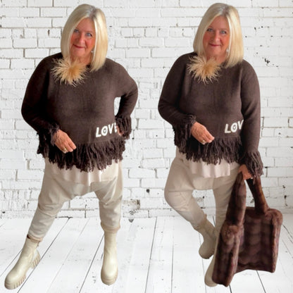 Baggy Hose "VELOUR with POCKETS"