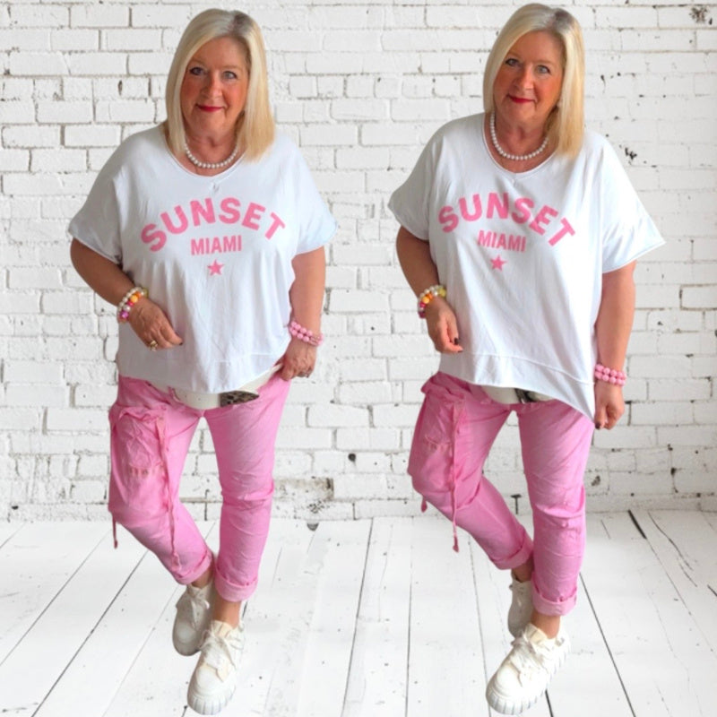 Baggy Hose "CARGO" mit Glitzernieten