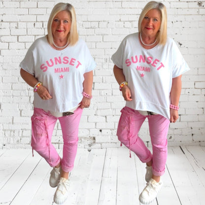 Baggy Hose "CARGO" mit Glitzernieten