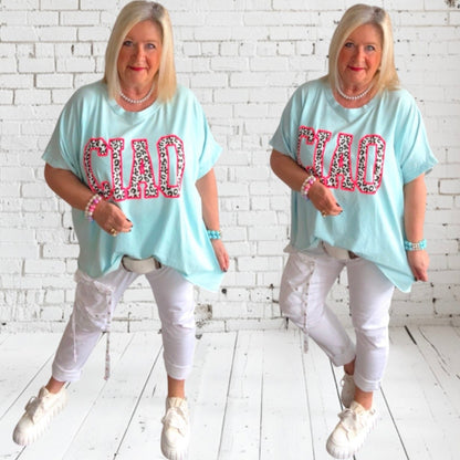 T-Shirt "CIAO", mint