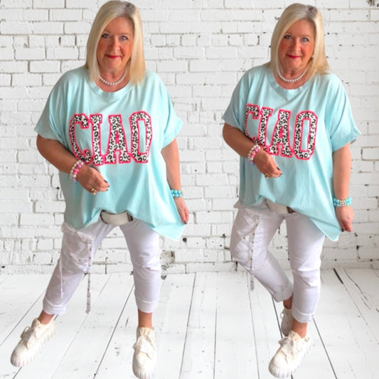 T-Shirt "CIAO", mint