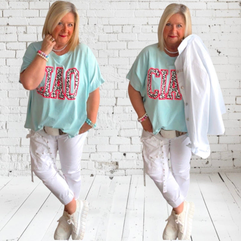 T-Shirt "CIAO", mint