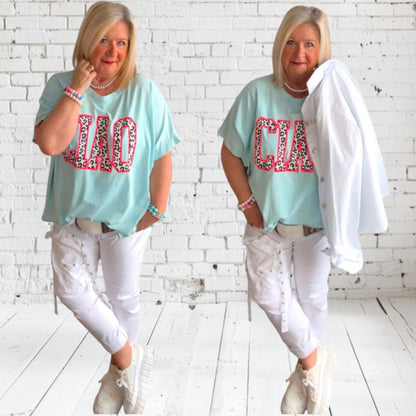 T-Shirt "CIAO", mint