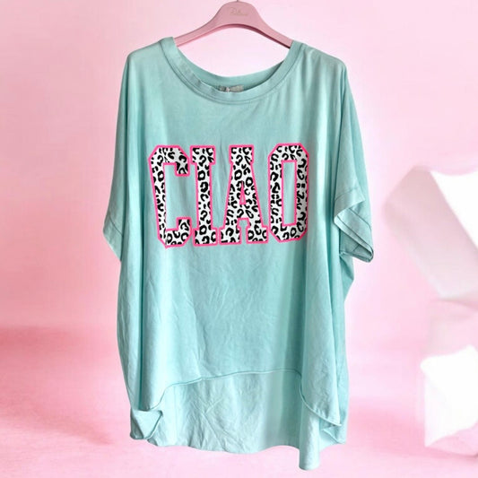 T-Shirt "CIAO", mint