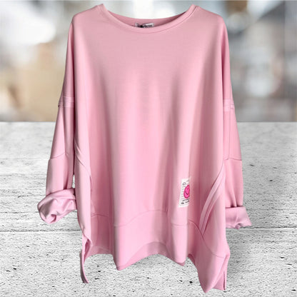 Viskose Sweater "LUCKY", rosa