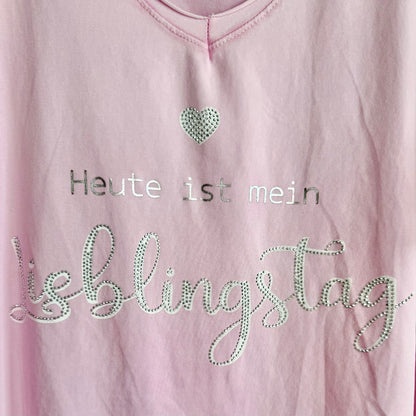 T-Shirt "LIEBLINGSTAG", barbie rosa