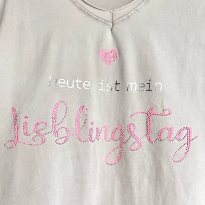 T-Shirt "LIEBLINGSTAG", beige