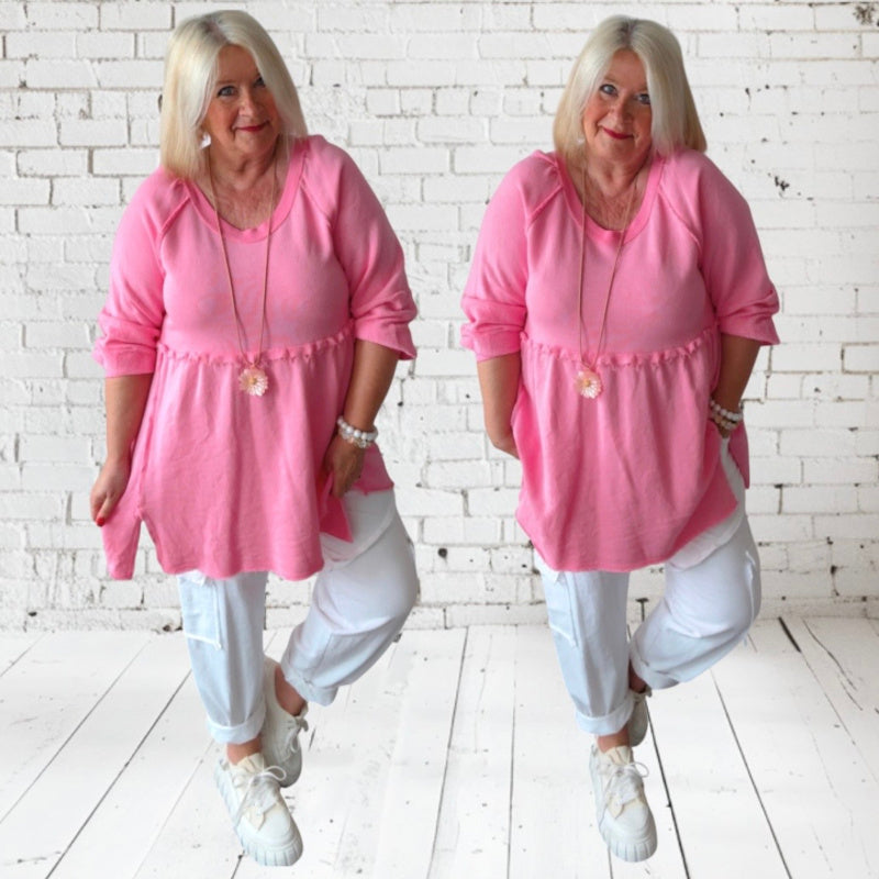 Sweater "LIKE A DRESS", candy rosa