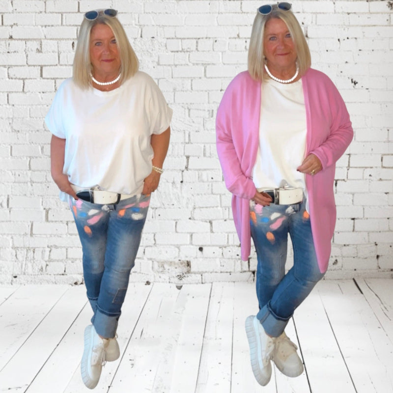 SEXY WOMAN Jeans "BRUSH STROKE"