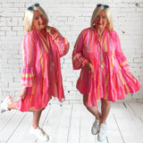 Tunika Kleid "SANGALLO", candy