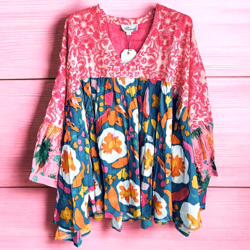 oversized Bluse "BIANCA" Modell 1, multi