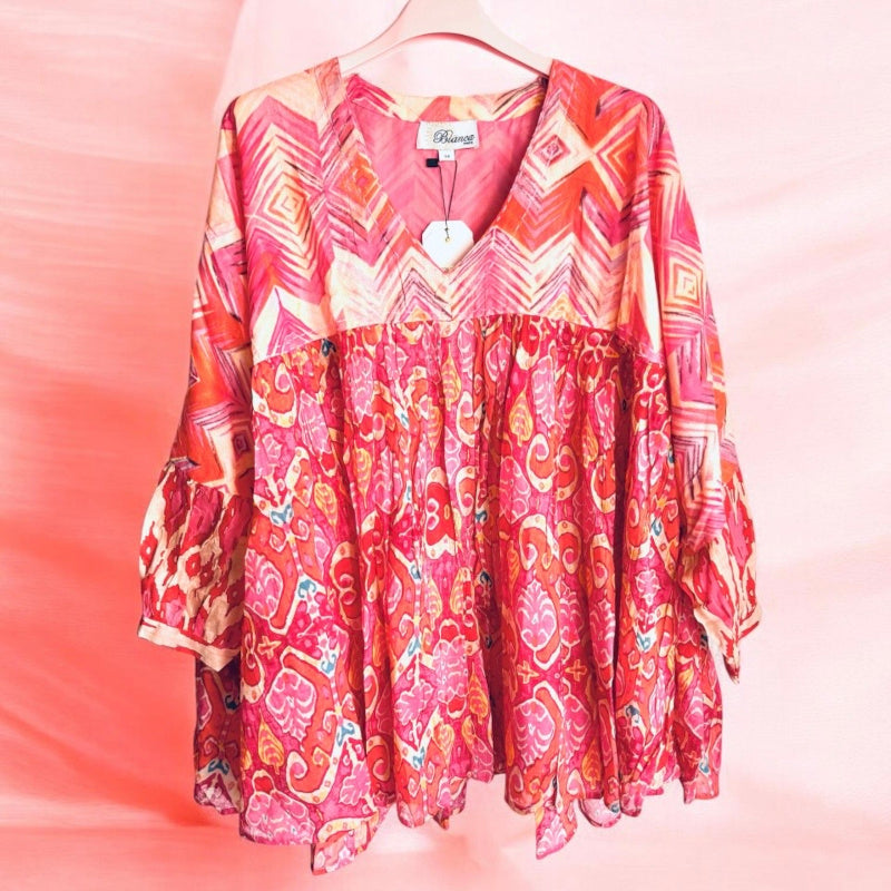 oversized Bluse "BIANCA" Modell 2, multi