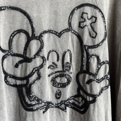 oversized Langarm Shirt "MOUSE", anthrazit (lieferbar ab ca. 09.09.) (Kopie)