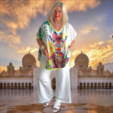 ROSE Shirt "TROPICAL", gelb/multi