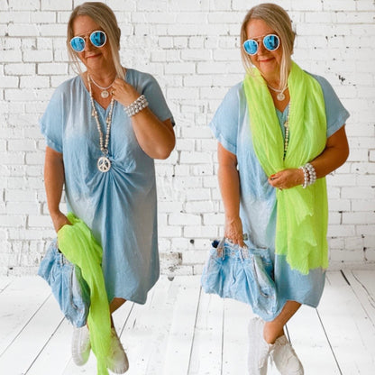 Kleid "TWISTED", light denim