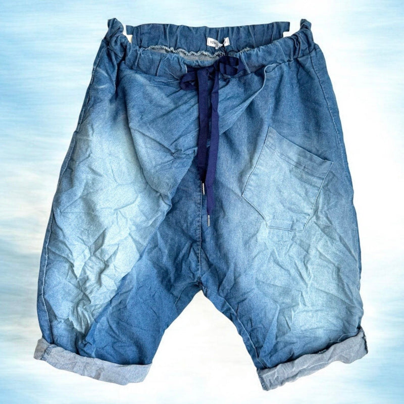 Jeans Baggy Bermuda "WRAP" (lieferbar ab 29.05.)